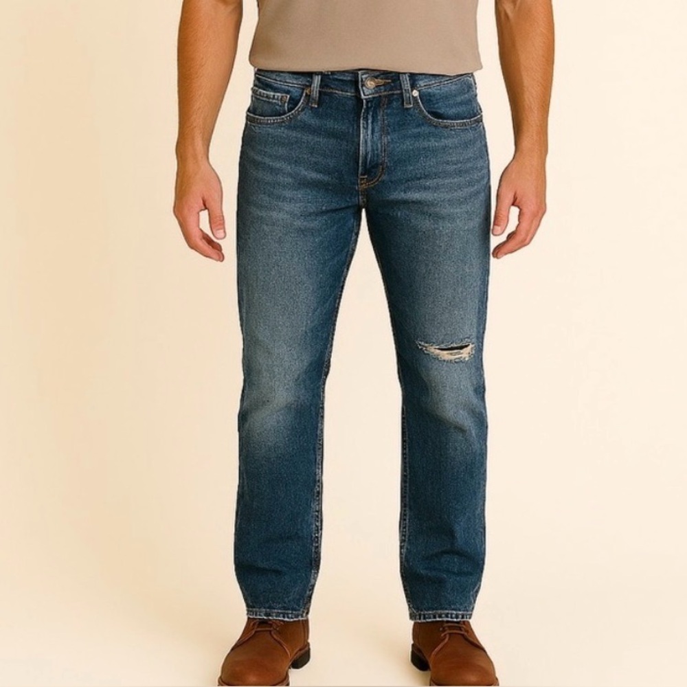 Urban Pipeline Vintage Distressed Denim Jeans Size 36x32